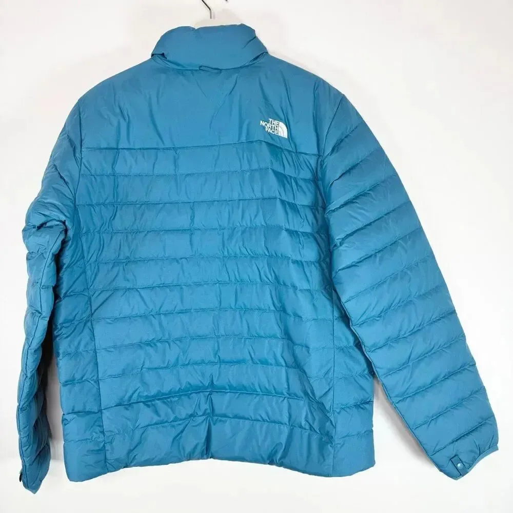 The North Face Men’s Minoqua Down Jacket in Digital Steel Deep Teal Regular Fit